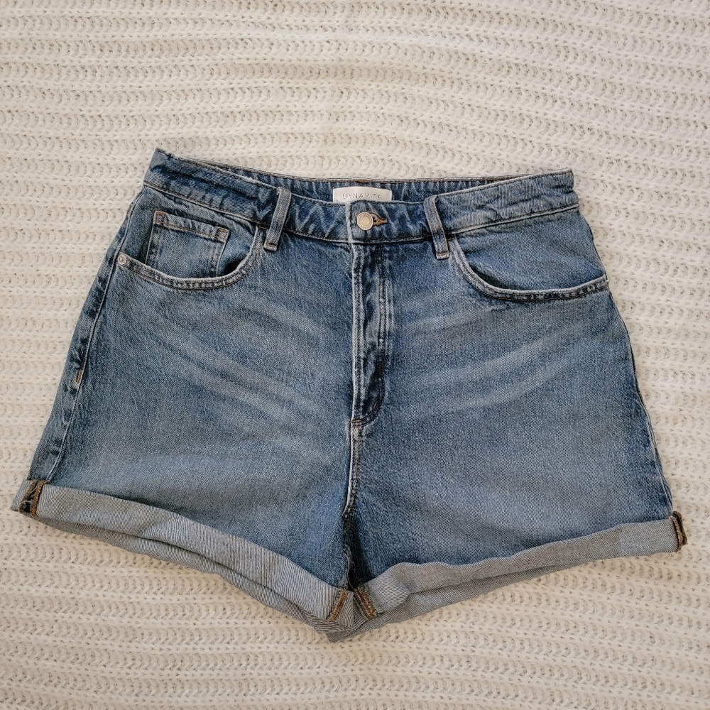 Dynamite High Waist Denim Shorts